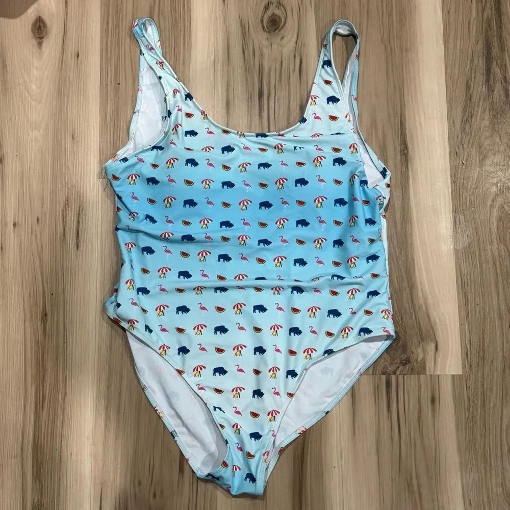 The BFLO Store Buffalo Summer One Piece Swimsuit Women’s 2XL XXL